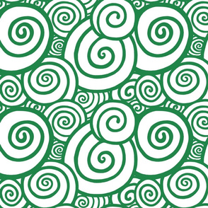 Swirls - Greeny