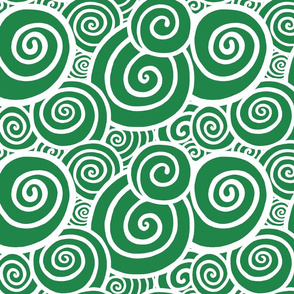 Swirls - Greeny reverse