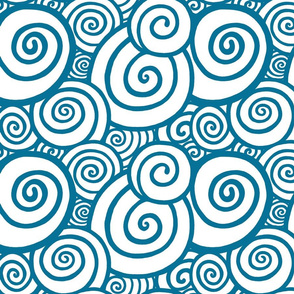 Swirls - Teal