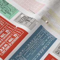 Now Taking Tickets! (Custom Red) || vintage transit tickets
