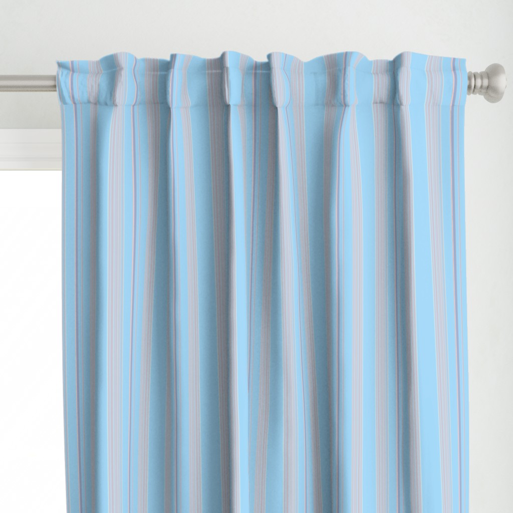 Soft Sky Blue Stripes