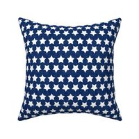 USA Linen Blue White Stars