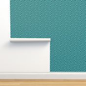 Hawaiian swirl - navy and aqua