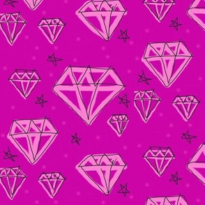 Glamour Diamonds in Berry Pink