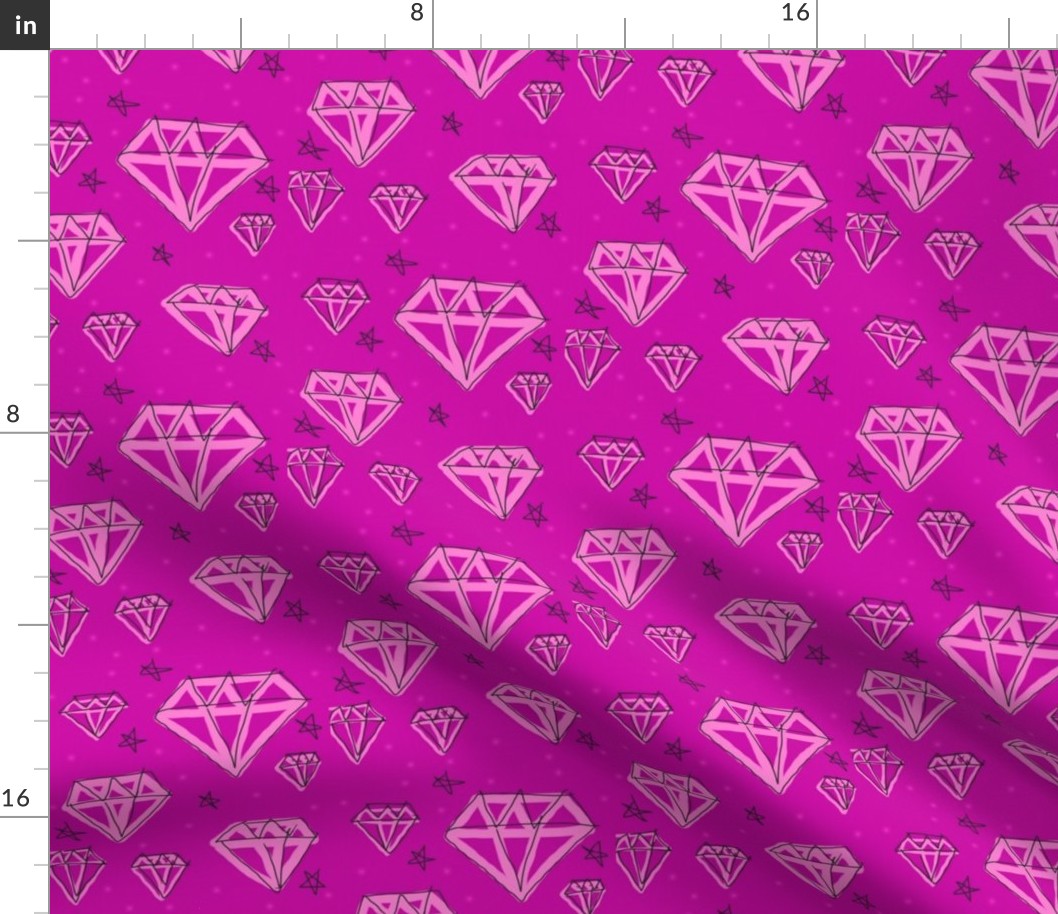 Glamour Diamonds in Berry Pink