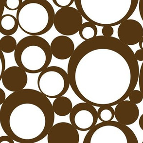 Brown Polka Dots Geometric Circle Abstract