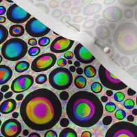Dotty Party Lights on Pastel Mottle - Small Scale