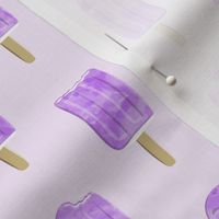 watercolor popsicle - purple on purple