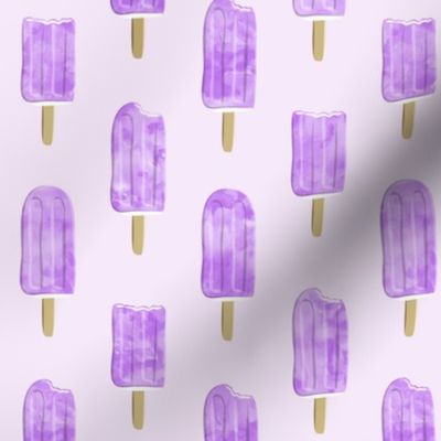 watercolor popsicle - purple on purple