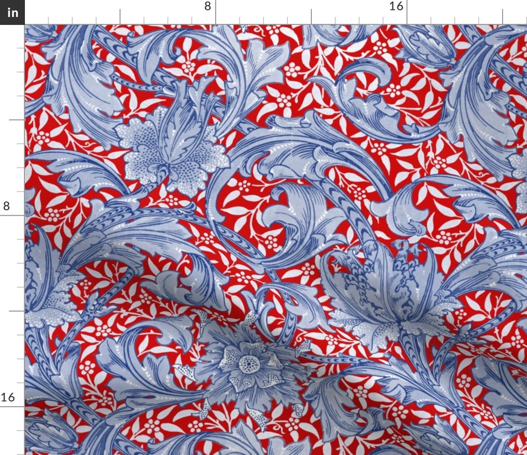 William Morris ~ Single Stem ~ Willow Fabric | Spoonflower