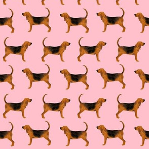 bloodhound fabric simple dog design - pink