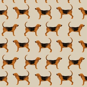 bloodhound fabric simple dog design - sand