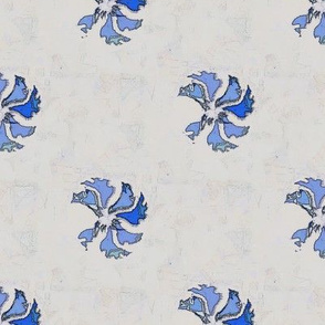 Tea Towel Flora (Blue)