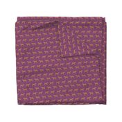 irish terrier fabric dog fabric - amethyst