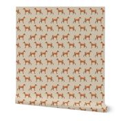 irish terrier fabric dog fabric - sand