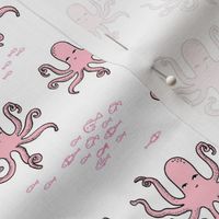 octopus fabric // pink octopus design andrea lauren design 
