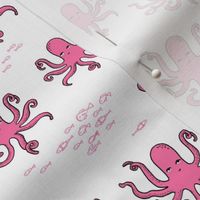 octopus fabric // pink octopus design andrea lauren design 