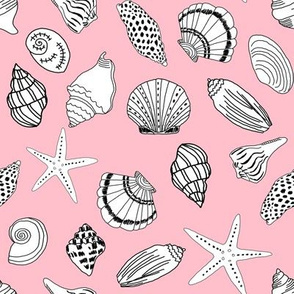 shells fabric // seashell summer beach fabric summer fabric baby nursery