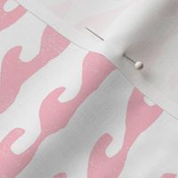 waves fabric // wave nursery fabric ocean water fabric -pink