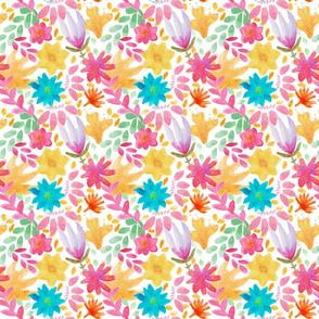 Watercolor Flower Pattern