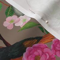 Birds and Blooms Chinoiserie {Fawn}