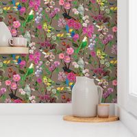 Birds and Blooms Chinoiserie {Fawn}