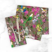 Birds and Blooms Chinoiserie {Fawn}