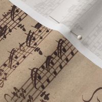 Bach's handwritten sheet music - Preludio - BWV1006