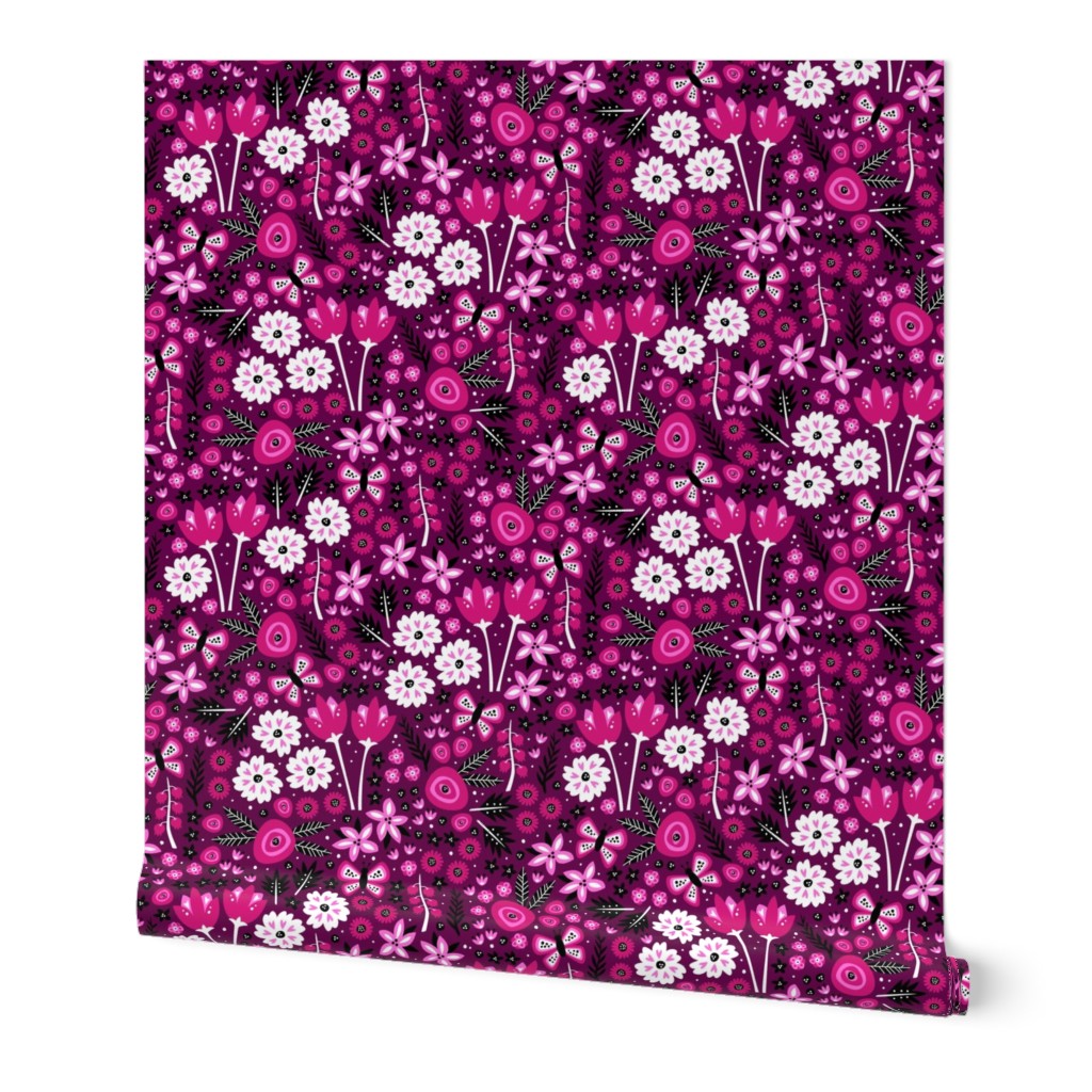 Spring Garden (Dark Pink)