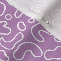 Purple and White Squiggles