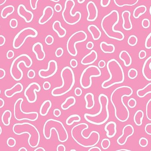 Pink and White Squiggles