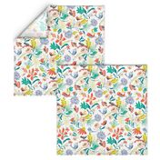 Gracie's Garden - Whimsical Bird Floral Regular