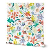 Gracie's Garden - Whimsical Bird Floral Regular