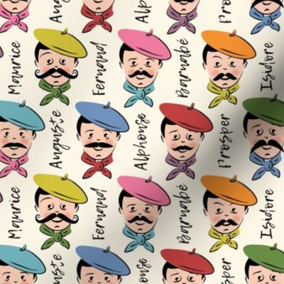 men mustaches bandanas names