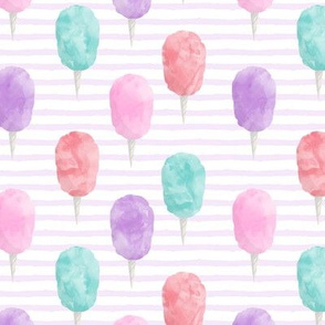cotton candy on lilac stripes - carnival food
