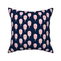 cotton candy - pink on navy