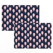 cotton candy - pink on navy