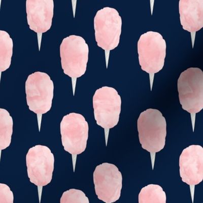 cotton candy - pink on navy