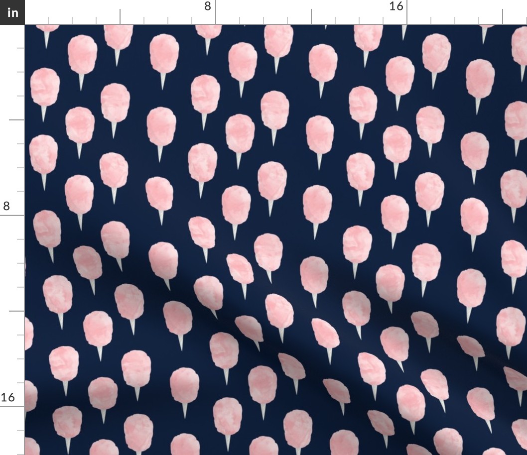 cotton candy - pink on navy