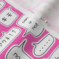 CMYK Speech Bubbles (magenta)