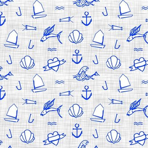 Petit Sailor / Cobalt & Grey