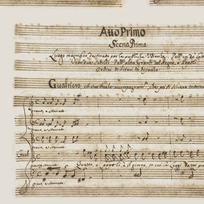 Alessandro Scarlatti's handwritten sheet music for Griselda