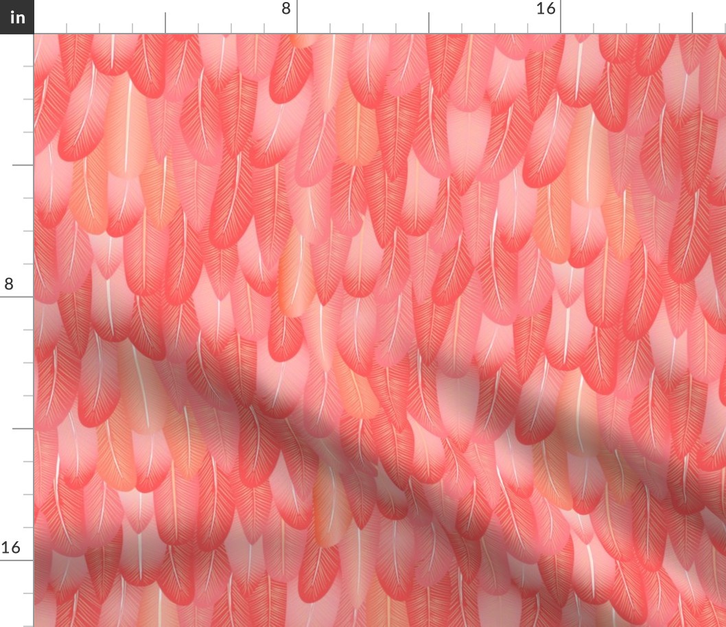 Flamingo Feather Pattern ©Jennifer Garrett