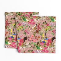 Birds and Blooms Chinoiserie {Rose}