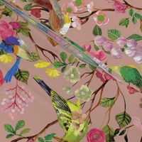 Birds and Blooms Chinoiserie {Rose}