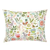 Birds & blooms - Springtime - large