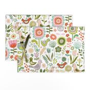 Birds & blooms - Springtime - large