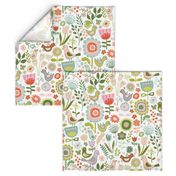 Birds & blooms - Springtime - large