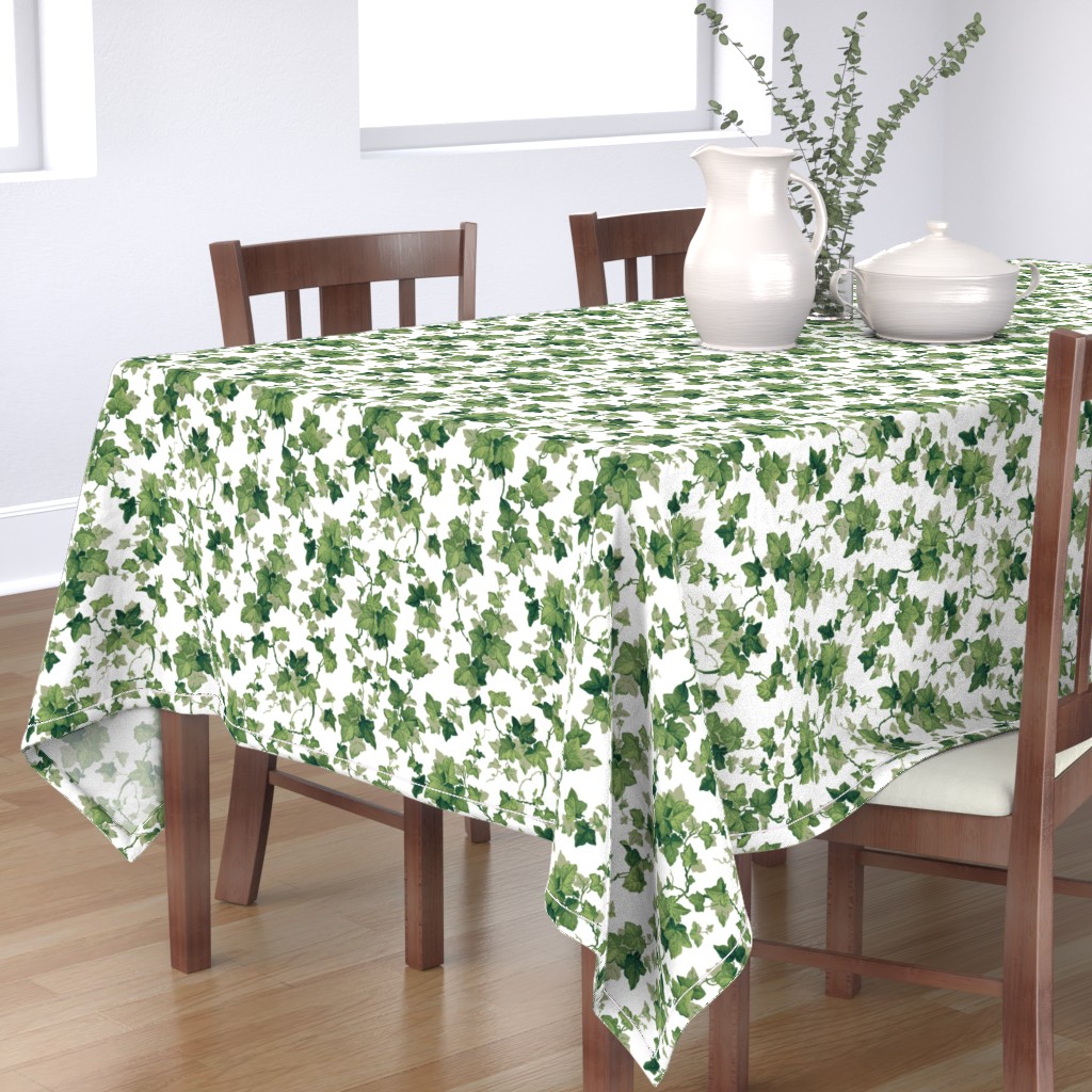 English Ivy ~ Bright Nappe rectangulaire | Spoonflower