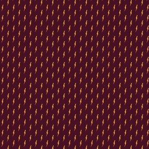 (micro print) little bolts on maroon